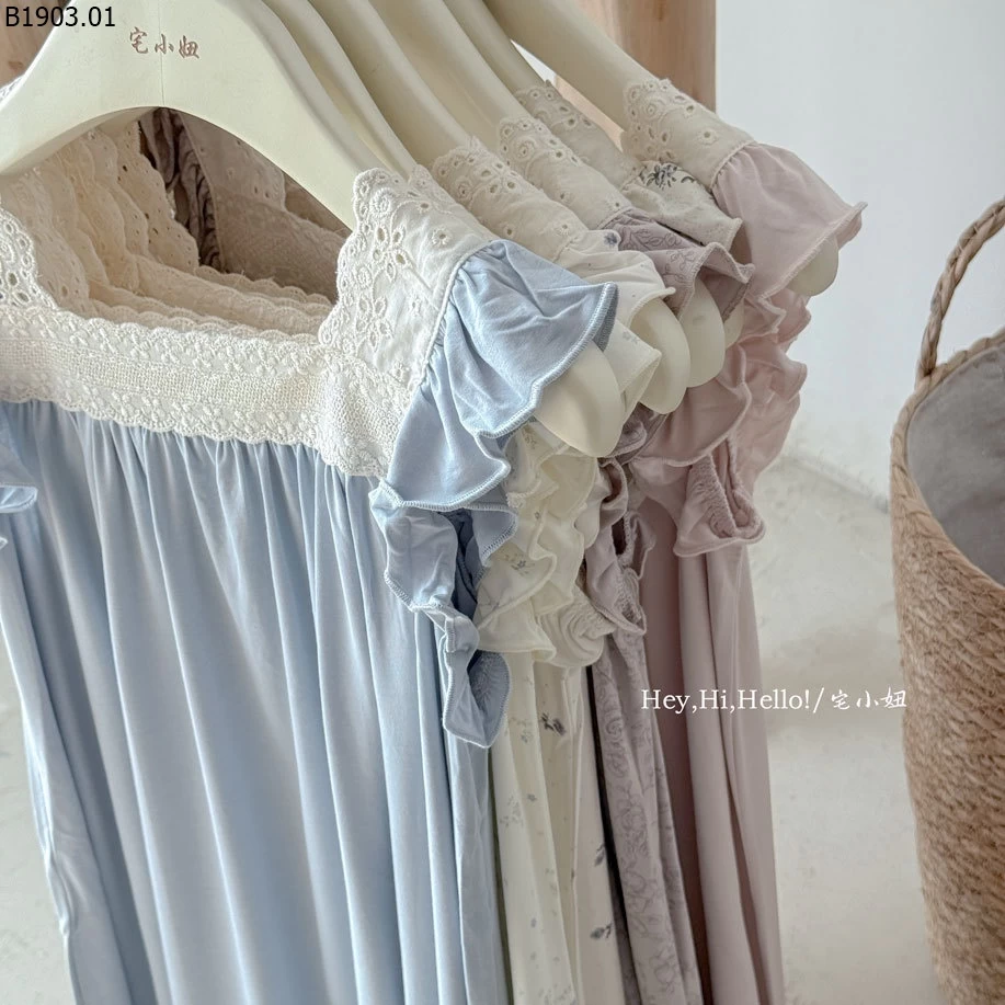 Áo ngủ ren tay bồng Yasel cho trẻ em giá sỉ 165k