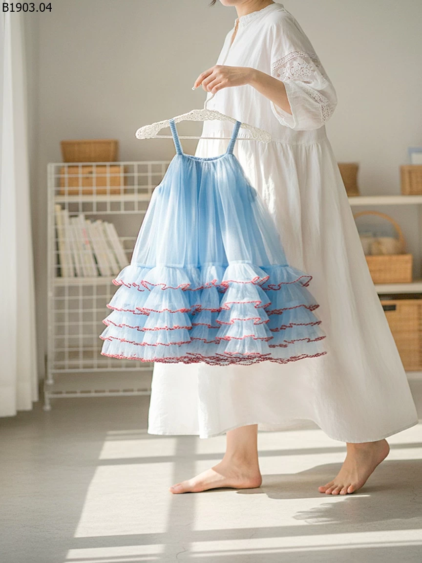 Đầm công chúa nhỏ kiểu Hàn Quốc mùa xuân/hè 2026 giá sỉ 193k