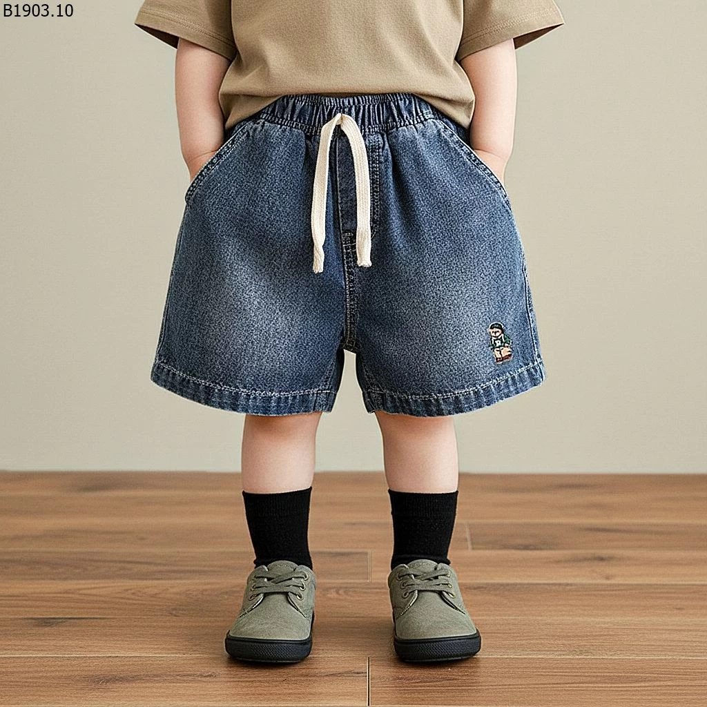 Quần short denim trẻ em mùa hè 2026 giá sỉ 99k