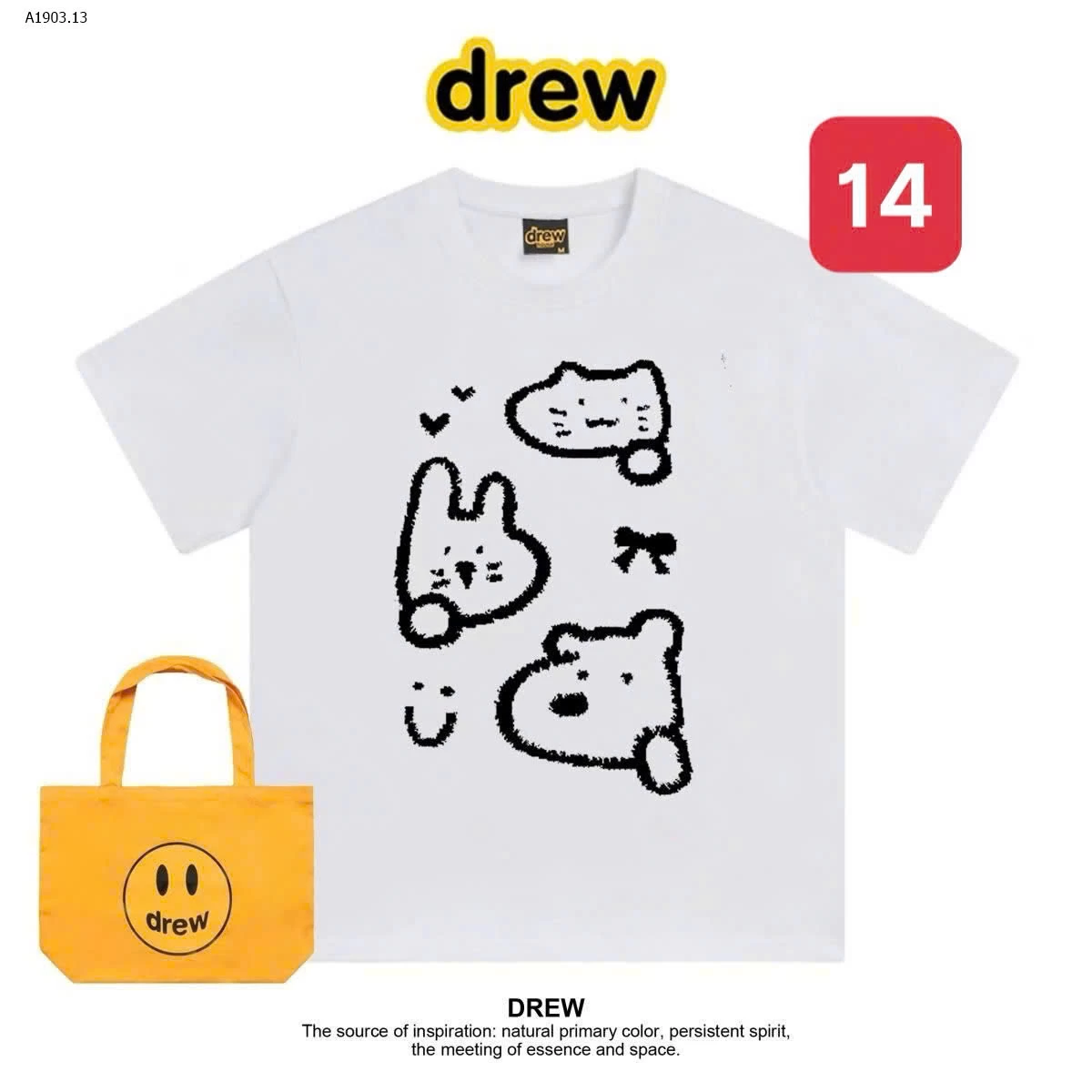 ÁO PHÔNG NAM NỮ D.R.E.W - sỉ 99k