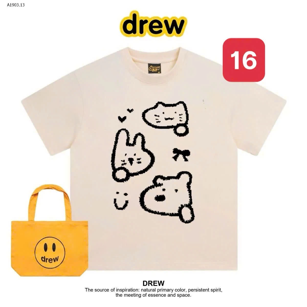 ÁO PHÔNG NAM NỮ D.R.E.W - sỉ 99k