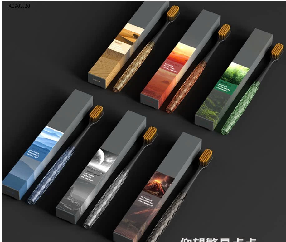 SET 6 CÁI BÀN CHẢI ĐÁNH RĂNG ĐÍNH PHA LÊ - sỉ 63k/set