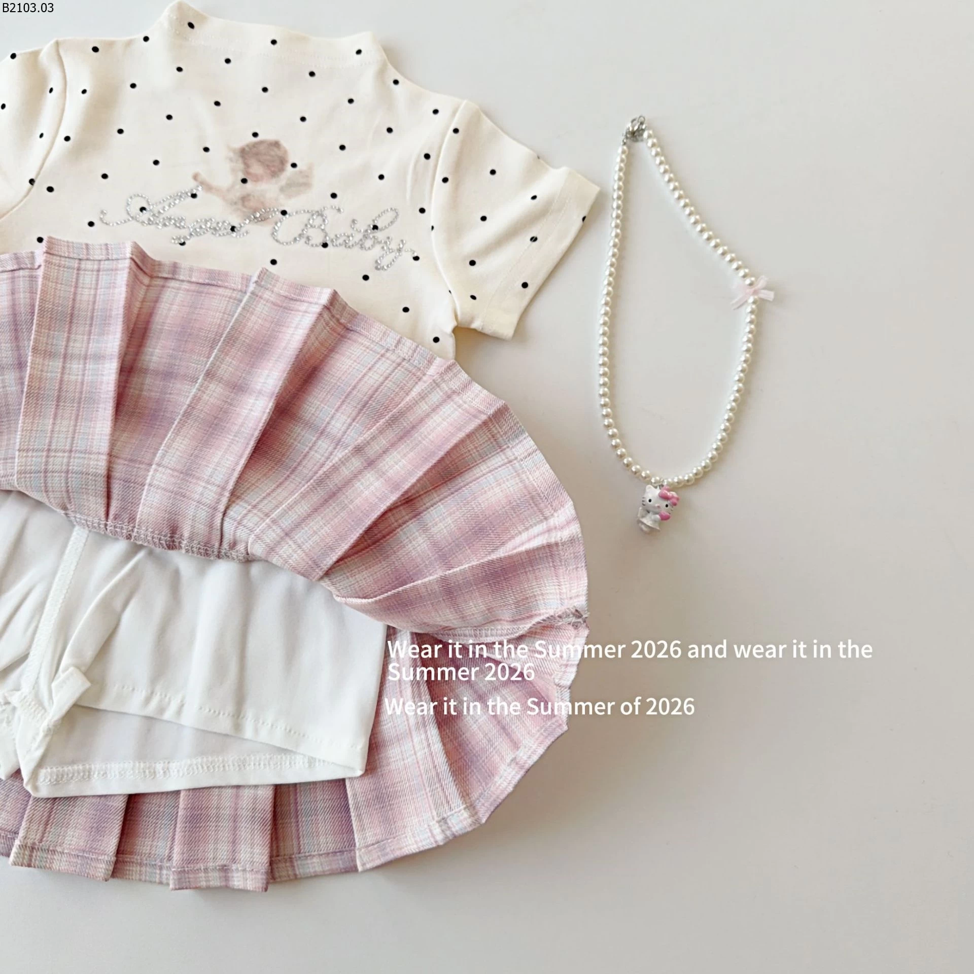 ÁO THUN, CHẤN VÁY BÉ GÁI giá sỉ Áo --- Giá 144k Chân váy --- Giá 163k