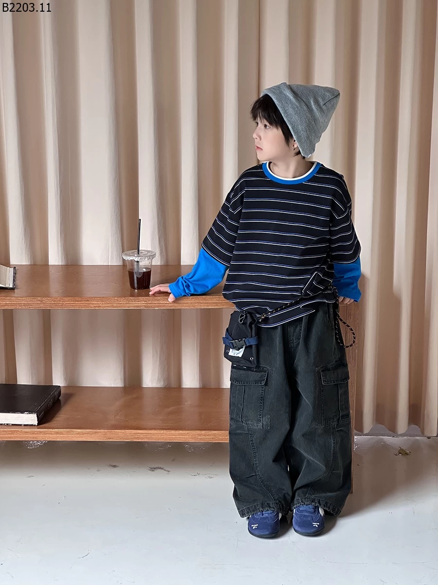 Quần ống rộng cotton sợi carbon phối họa tiết Elmo Baby gia si sz 90-150--- G.i.á 227k sz 160--- G.i.á 249k sz 170--- G.i.á 270k