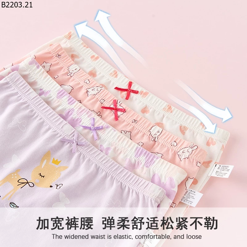 SET 4 QUẦN CHIP CHO BÉ GÁI sỉ 96k