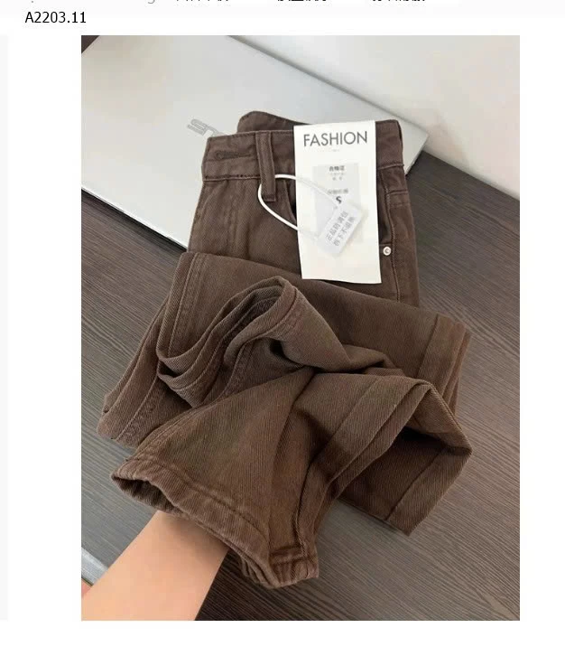 QUẦN JEAN SUÔNG NÂU TÂY - sỉ 182k