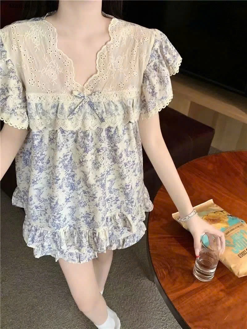 BỘ TIỂU THƯ PHỐI REN MẶC NHÀ - sỉ 155k