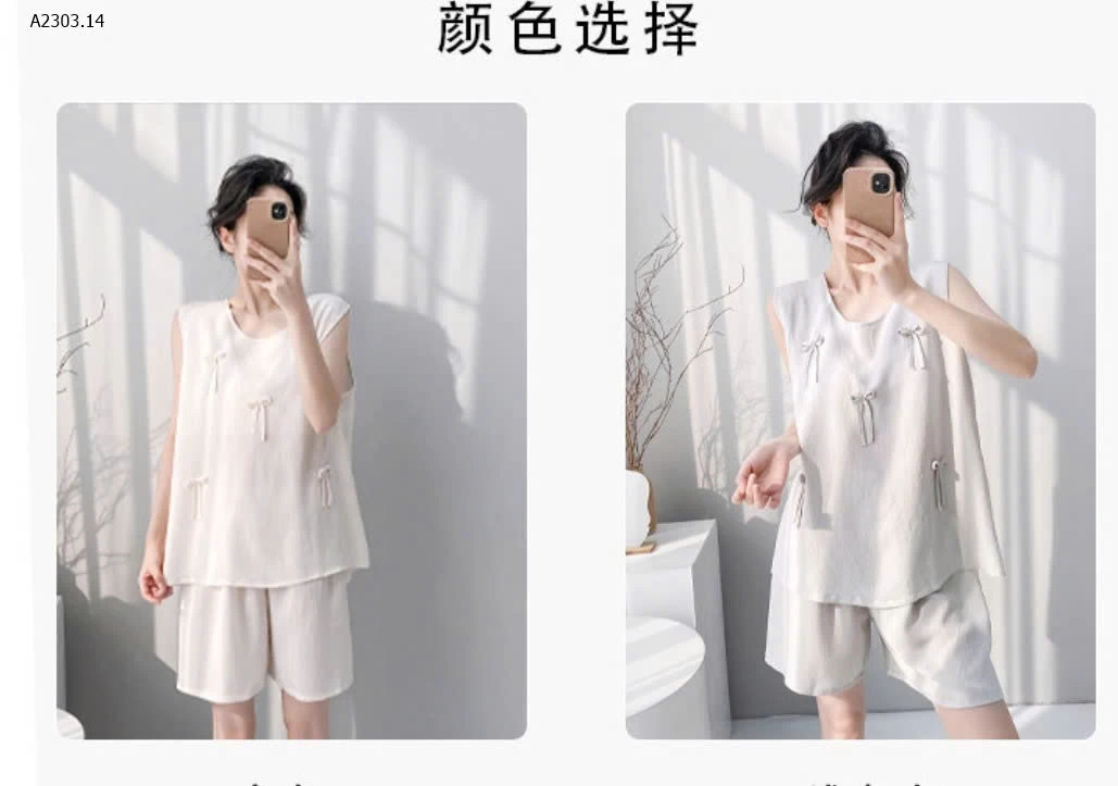 BỘ MẶC NHÀ NƠ XINH NHẸ NHÀNG - sỉ 179k