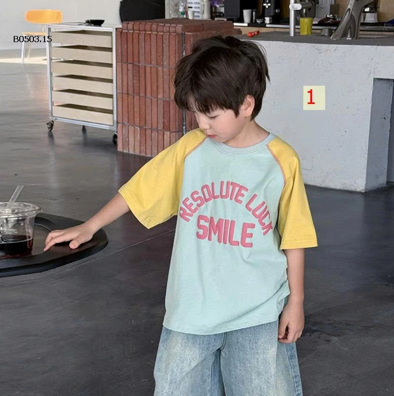 ÁO CỘC TAY BÉ TRAI AMBB – MẪU HÈ 2026 HOT HIT -Giá sỉ Sz 90-150 #105k Sz 160 #115k