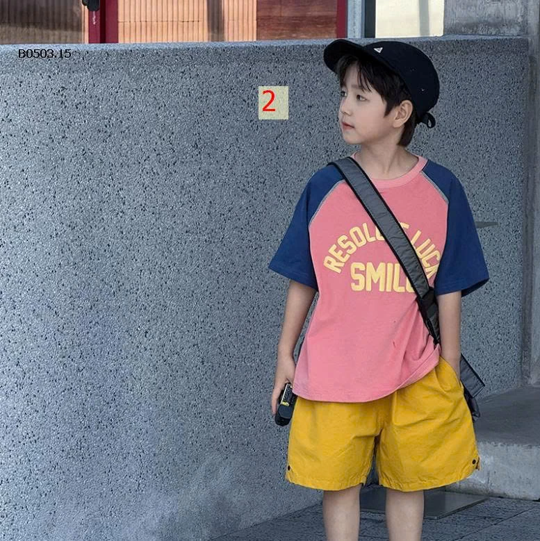 ÁO CỘC TAY BÉ TRAI AMBB – MẪU HÈ 2026 HOT HIT -Giá sỉ Sz 90-150 #105k Sz 160 #115k