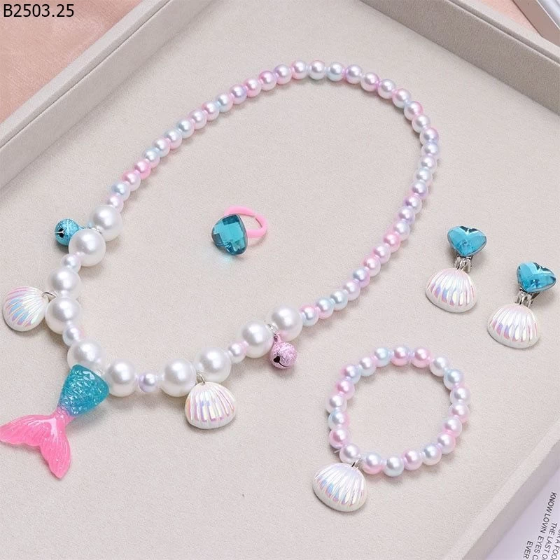 BỘ TRANG SỨC NGỌC TRAI CHO BÉ sỉ 48k