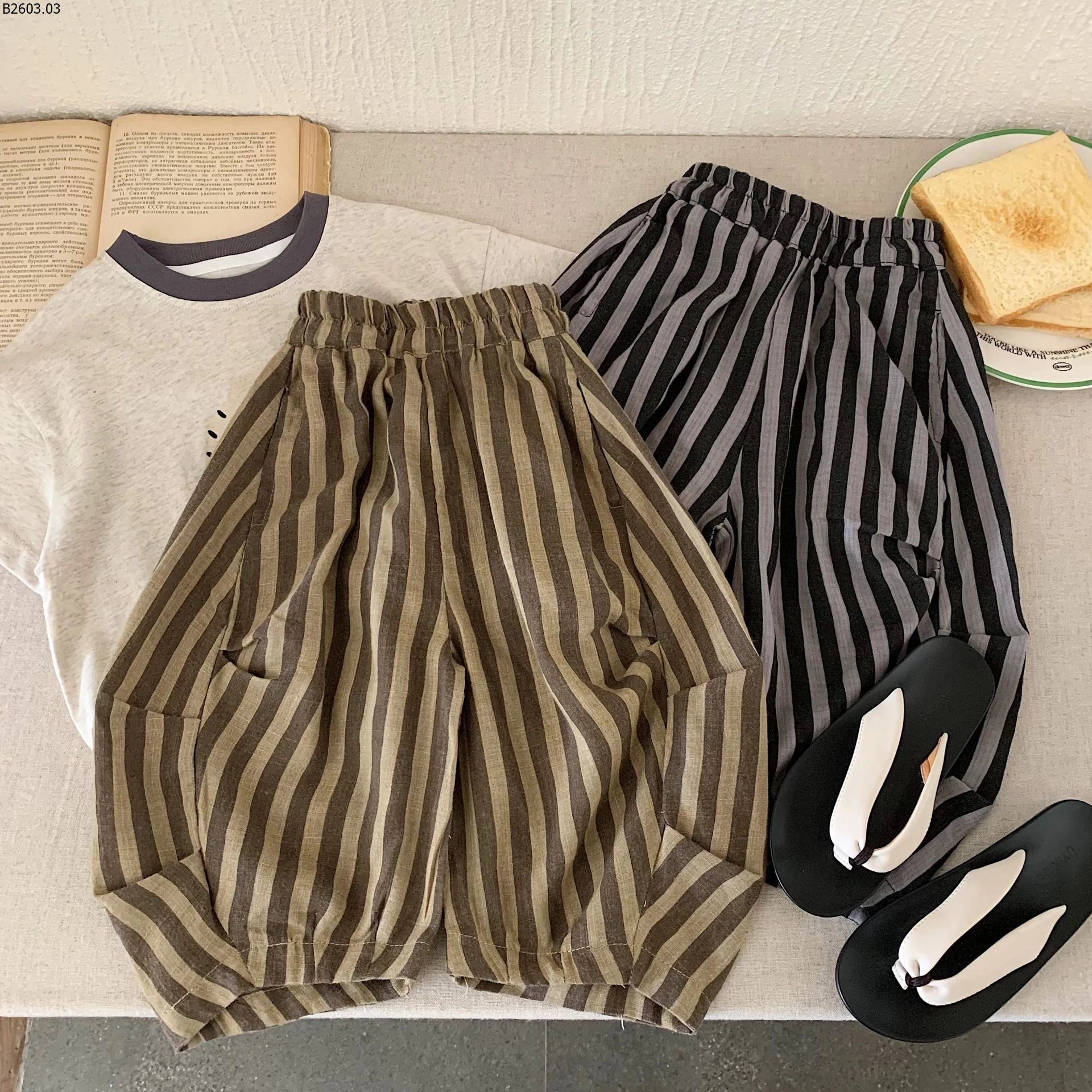 QUẦN KẺ CHỐNG MUỖI CHO BÉ sỉ 159k