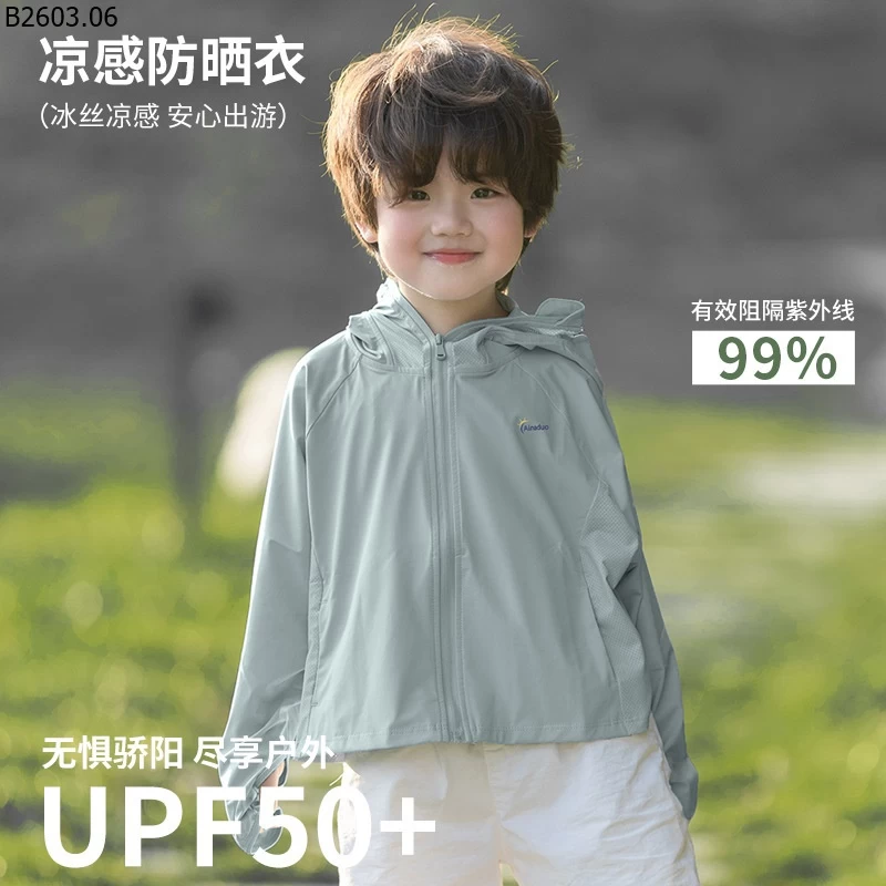 ÁO CHỐNG NẮNG KID UF50+ NEW 2026 sỉ 110k