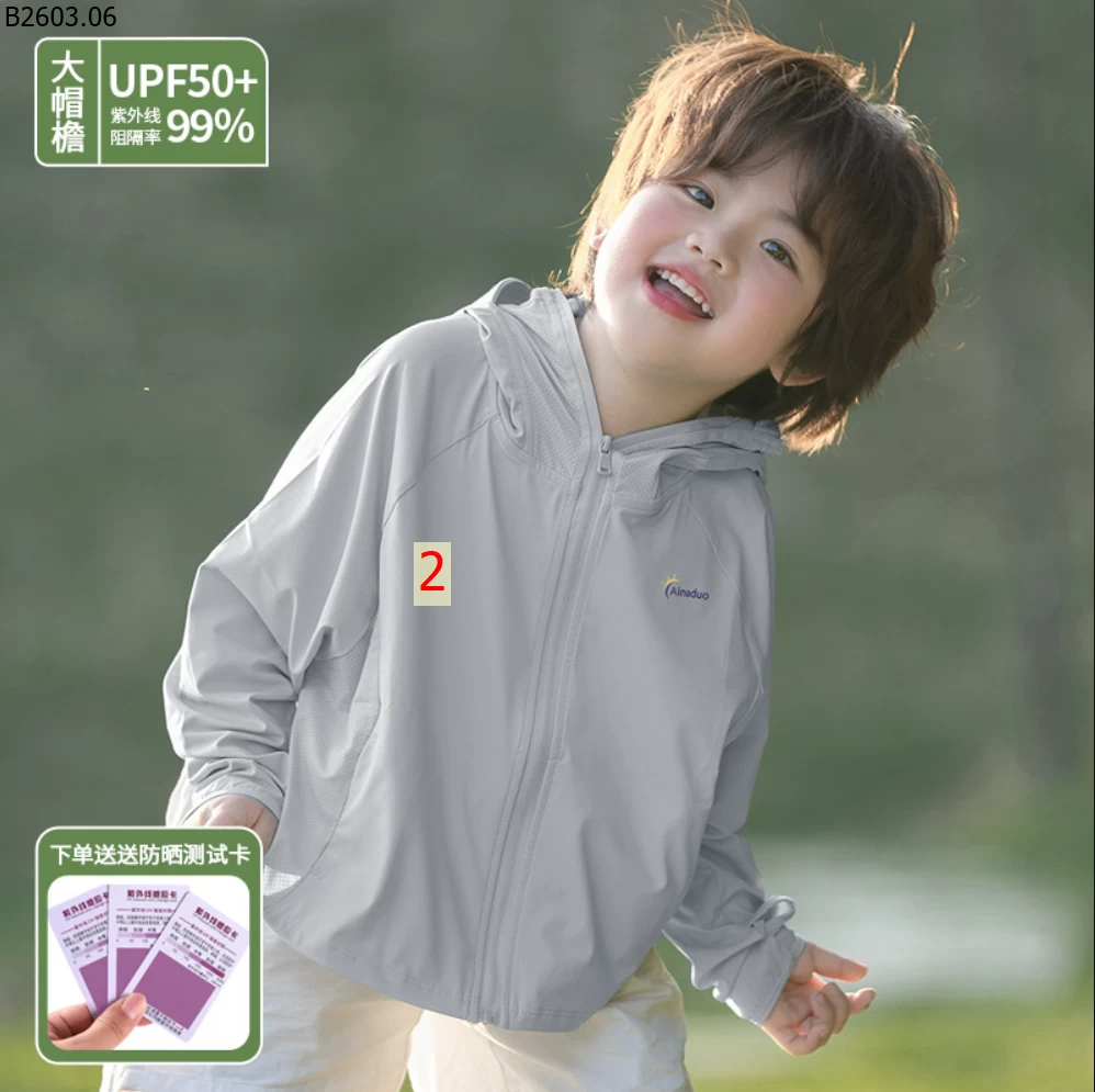 ÁO CHỐNG NẮNG KID UF50+ NEW 2026 sỉ 110k