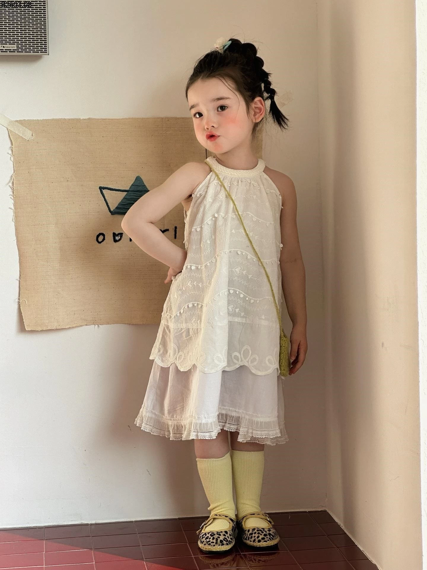 VÁY CỔ YẾM GIẢ 2 TẦNG sỉ 227k