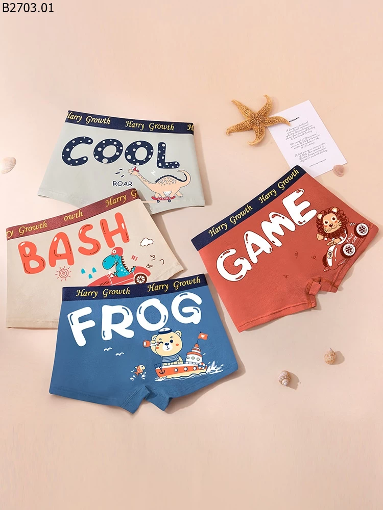 SET QUẦN CHIP BOXER BÉ TRAI Giá si 90k