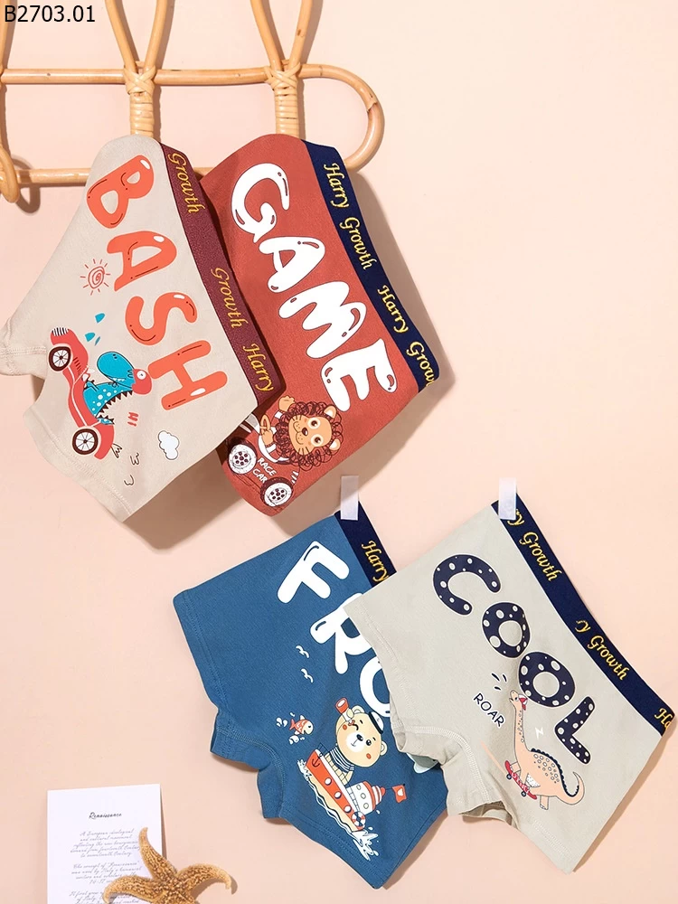 SET QUẦN CHIP BOXER BÉ TRAI Giá si 90k