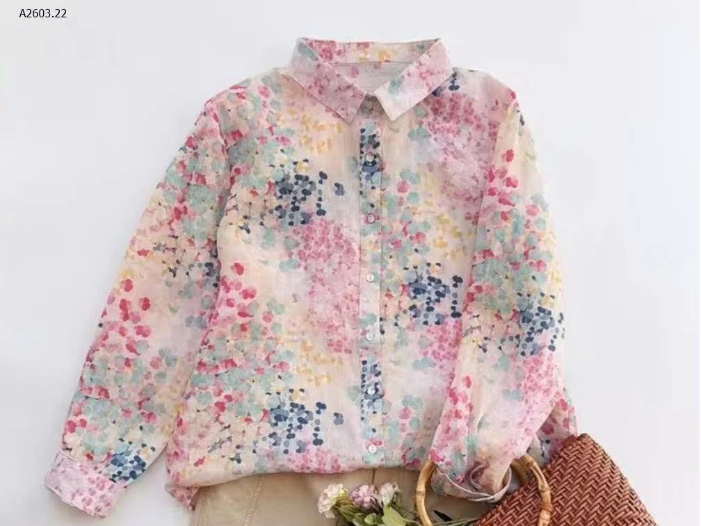 ÁO SƠ MI LOANG HOA- sỉ 224k