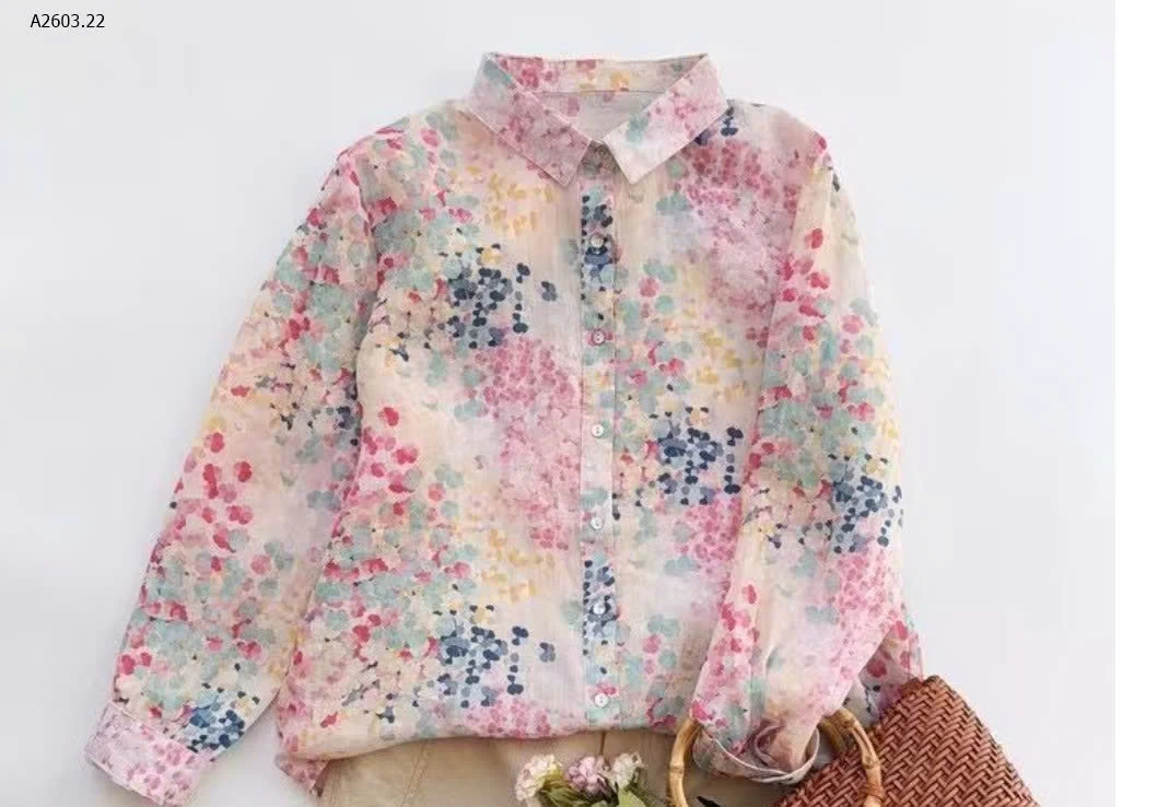 ÁO SƠ MI LOANG HOA- sỉ 224k