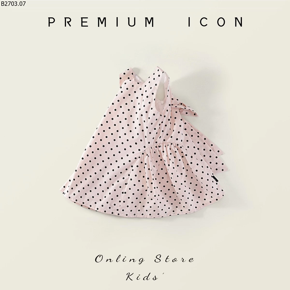 VÁY CHẤM BI BÉ GÁI nhà PREMIUM G.i.á si 149k