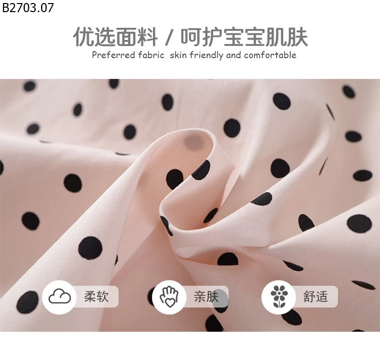 VÁY CHẤM BI BÉ GÁI nhà PREMIUM G.i.á si 149k