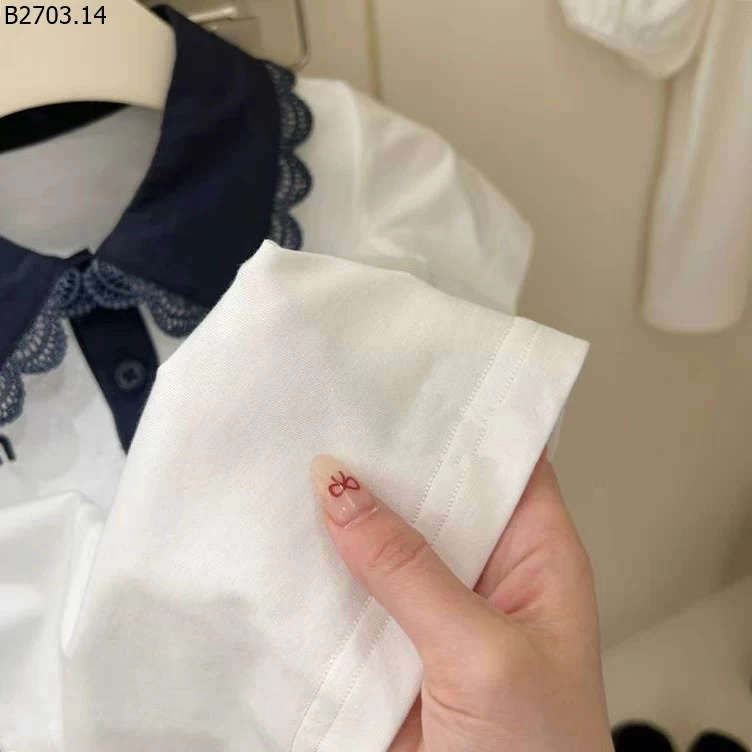 SET QUẦN ÁO POLO PHỐI REN CHO BÉ GÁI si 199k