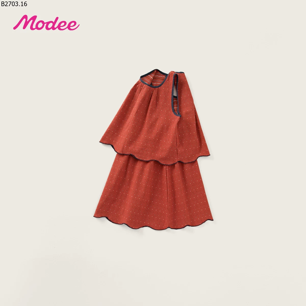 SET ĐỒ MÀU ĐỎ DÀNH CHO BÉ GÁI NHÀ MODEE si -137k