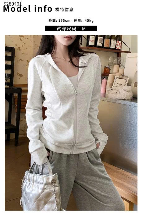 Áo khoác thể thao nữ len kiểu cardigan - 279,000