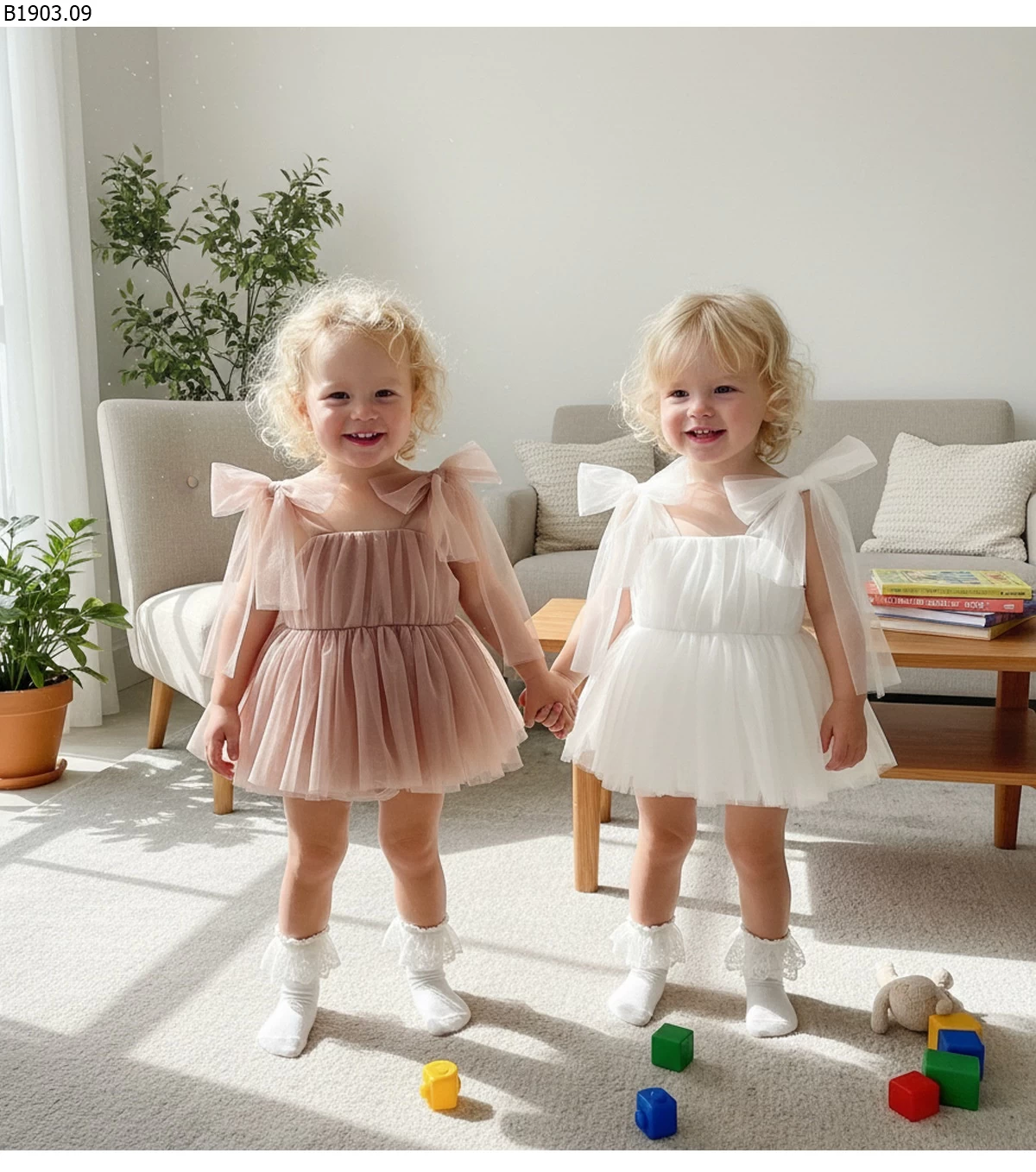 Váy liền thân kiểu Hàn Quốc cho bé gái mùa hè 2026 giá sỉ 128k