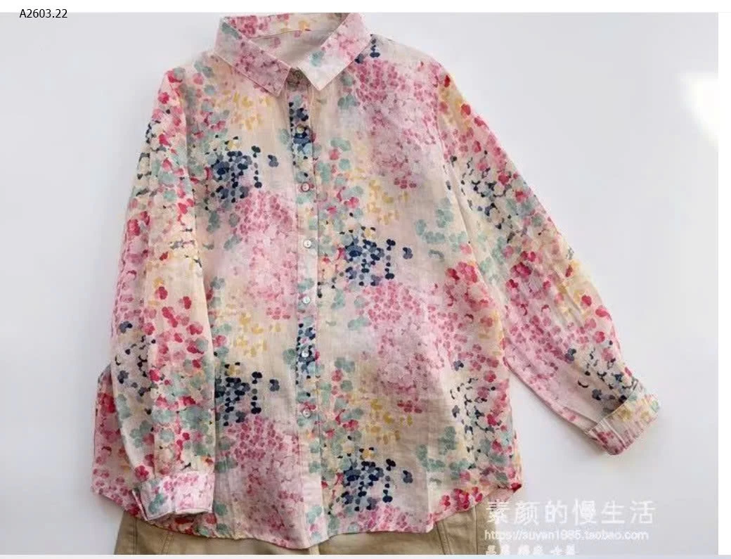 ÁO SƠ MI LOANG HOA- sỉ 224k